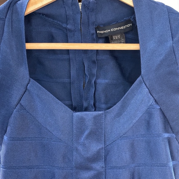 French Connection Bodycon Bandage Dress - Blue Size 2 - Picture 4 of 8